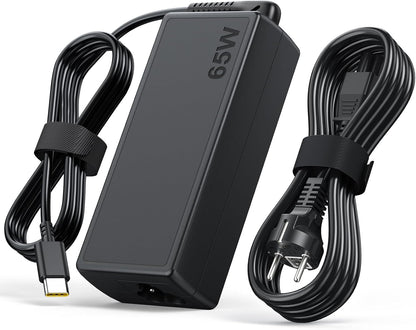 Sheivulo 65 W 45 W USB C Ladegerät für Lenovo ThinkPad Yoga HP Chromebook Netzteil für Dell Latitude