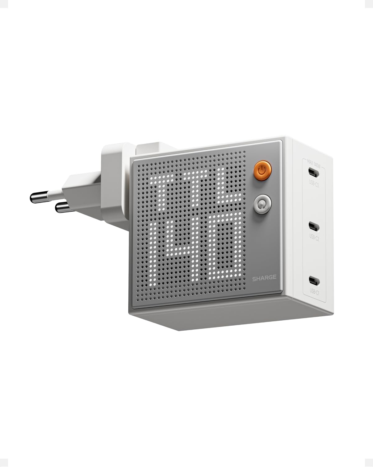 sharge Pixel 140 Laptop Ladegerät, 140W Max USB-C Ladegerät mit Smart Pixel Display