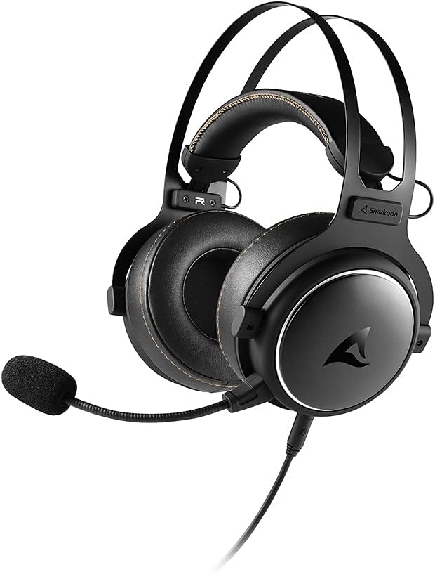 Casque de jeu audio haute résolution Sharkoon Skiller SGH50, noir et blanc