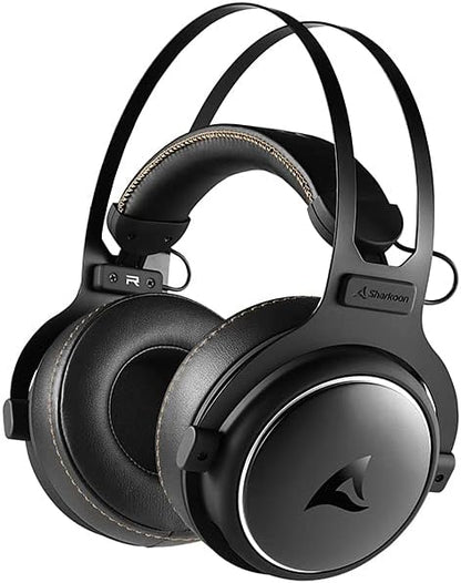 Casque de jeu audio haute résolution Sharkoon Skiller SGH50, noir et blanc