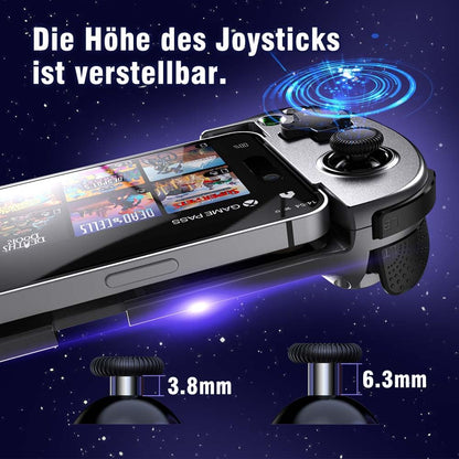 ShanWan Handy Controller für Android/iOS/iPhone15, Smartphone Controller mit Einstellbarer Joystick