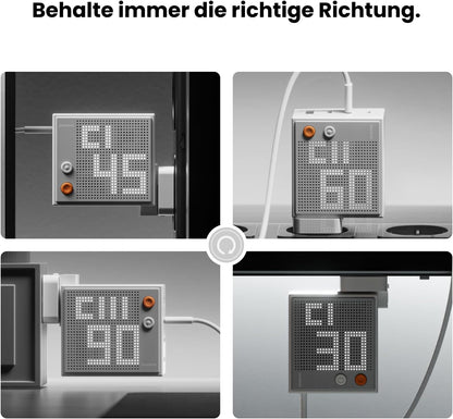 sharge Pixel 140 Laptop Ladegerät, 140W Max USB-C Ladegerät mit Smart Pixel Display