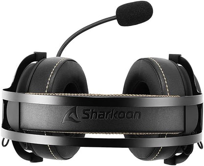 Casque de jeu audio haute résolution Sharkoon Skiller SGH50, noir et blanc