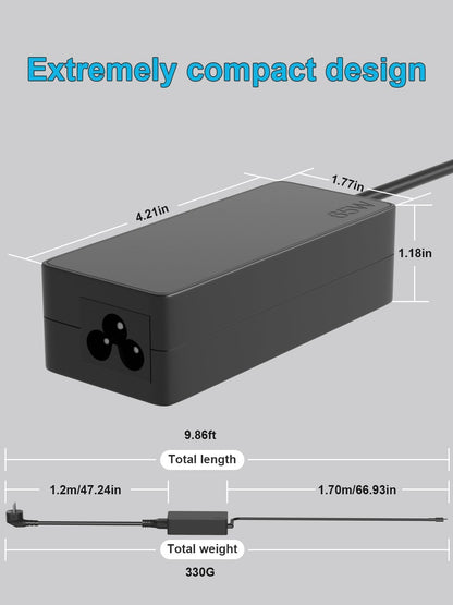 Sheivulo 65 W 45 W USB C Ladegerät für Lenovo ThinkPad Yoga HP Chromebook Netzteil für Dell Latitude
