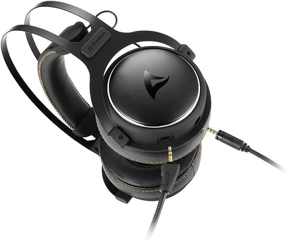 Casque de jeu audio haute résolution Sharkoon Skiller SGH50, noir et blanc