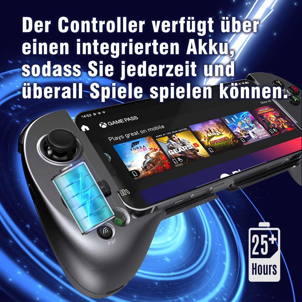ShanWan Handy Controller für Android/iOS/iPhone15, Smartphone Controller mit Einstellbarer Joystick