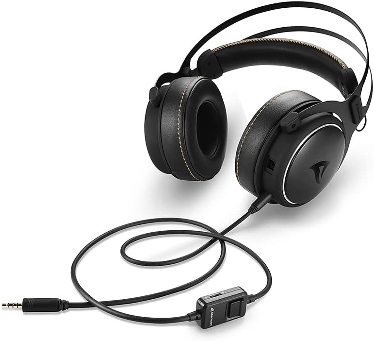 Casque de jeu audio haute résolution Sharkoon Skiller SGH50, noir et blanc