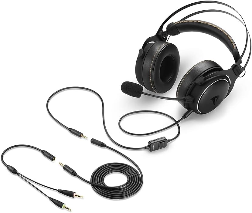 Casque de jeu audio haute résolution Sharkoon Skiller SGH50, noir et blanc