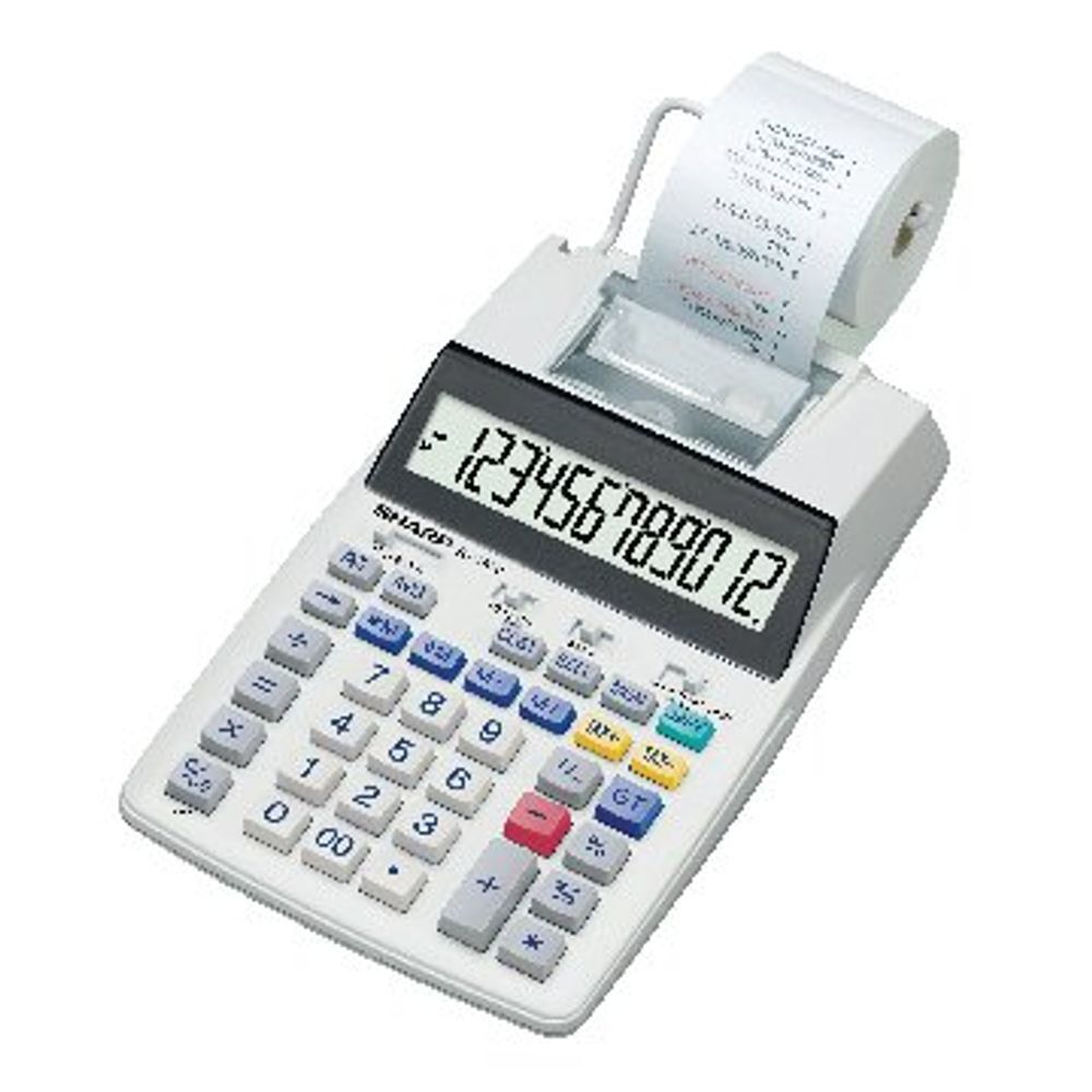 SHARP EL-1750V Tischrechner imprimant en gris clair