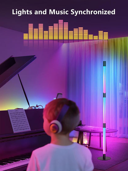 SIGRILL RGB Stehlampe DimmbarLED Lightbar Wallwasher mit Fernbedienung und APP