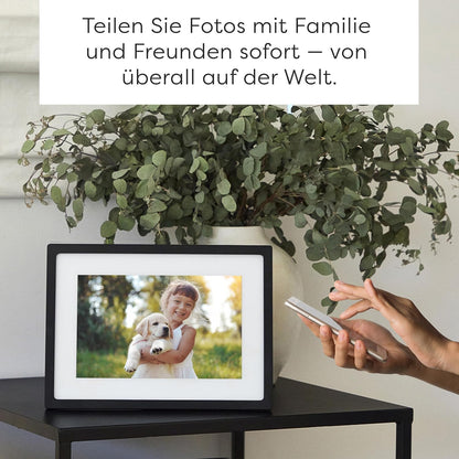 Skylight Frame - WLAN Digitaler Billderrahmen, 10 Zoll Touch-Screen, Schwarz