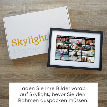 Skylight Frame - WLAN Digitaler Billderrahmen, 10 Zoll Touch-Screen, Schwarz
