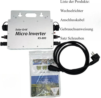 800W Micro Wechselrichter Solar Grid Tie mit AC Datenüberwachung Display