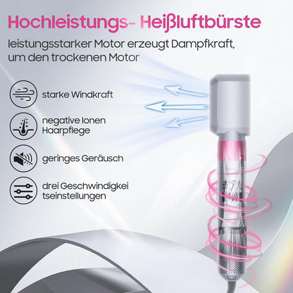 Swetfela Hair Styler Set, Airstyler 5 In 1 Mit Rundbürstenföhn Haarstyler