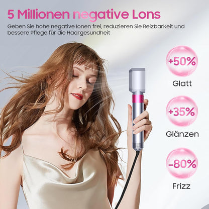 Swetfela Hair Styler Set, Airstyler 5 In 1 Mit Rundbürstenföhn Haarstyler