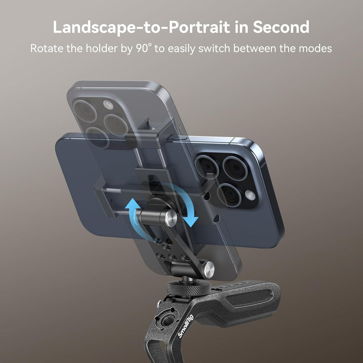SMALLRIG Universelle Metal Phone Support mit Blitzschuh, für iPhone /Samsung 4382 