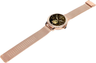 Fitonus NX19 Smartwatch für Damen, Bluetooth-Sport-Smartwatch mit 1,3 Zoll HD-Farb-Touchscreen (Rosegold)