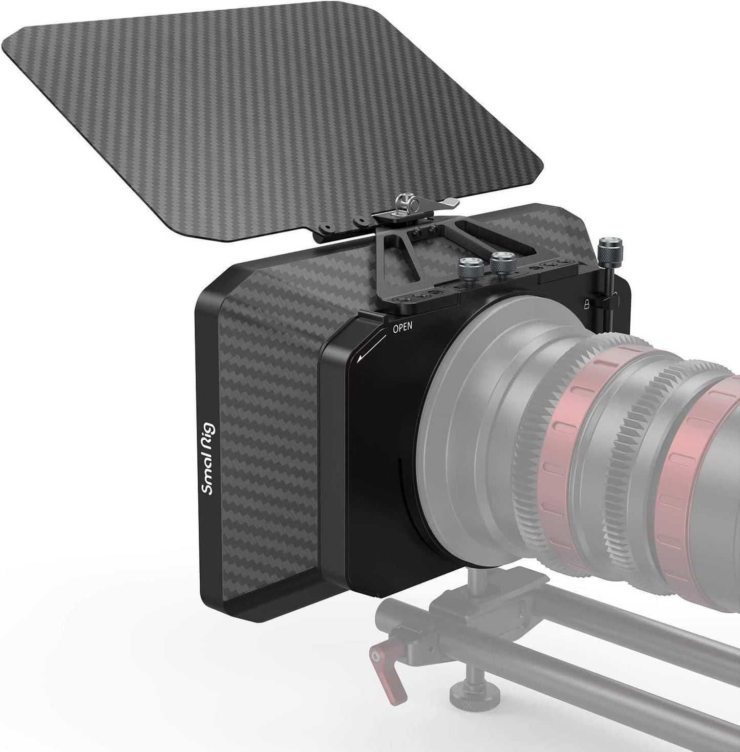 SMALLRIG Light Matte Box pour appareils photo reflex numériques sans miroir, compatible avec les objectifs 67 mm/72 mm/77 mm/82 mm/114 mm – 2660