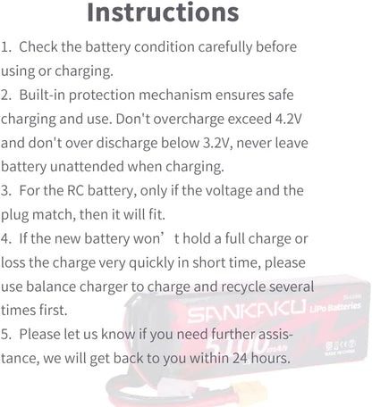 SANKAKU 3S 5100 mAh 11,1 V 20 C LiPo-Akku mit XT60-Stecker