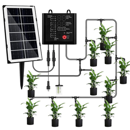 Solar Bewässerungssystem, Garten Tröpfchenbewässerung system mit 12 Timer-Modi