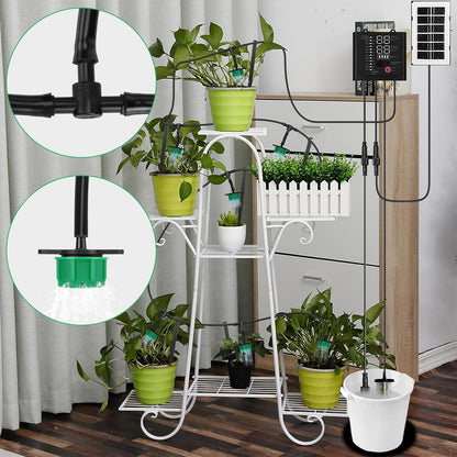Solar Bewässerungssystem, Garten Tröpfchenbewässerung system mit 12 Timer-Modi