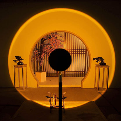 SOLLA Sonnenuntergang Projection LED Lampe Coucher de Soleil, Longue Support 360° Stehlampe