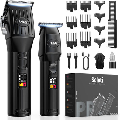 SOLATI Haarschneidemaschine, Profi Set Bartschneider & Haartrimmer,T-Blade-Rasierer