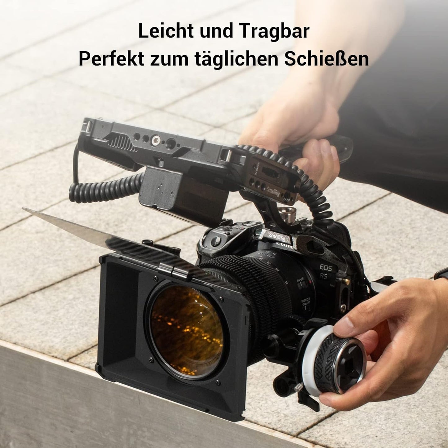 Mini Matte Box SMALLRIG pour appareils photo reflex numériques et hybrides, kit de support de filtre lumineux pour vidéastes - 3196