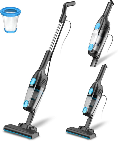 Staubsauger, Stielstaubsauger mit Kabel Handstaubsauger 20Kpa 600W, 3 in 1