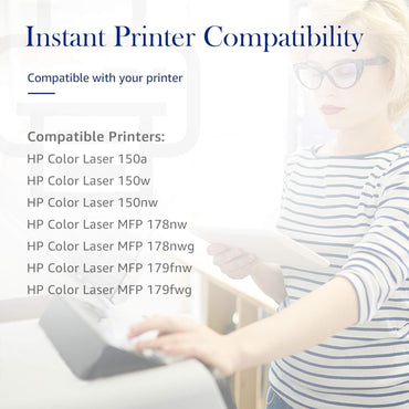 Toner STAROVER 117A compatible avec le kit de toner HP 117A (noir, cyan, jaune, magenta, lot de 4)