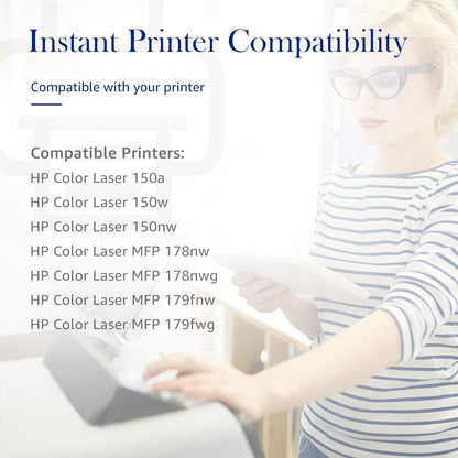 STAROVER 117A Toner kompatibel für HP 117A Toner-Set (Schwarz Cyan Gelb Magenta 4er-Pack)