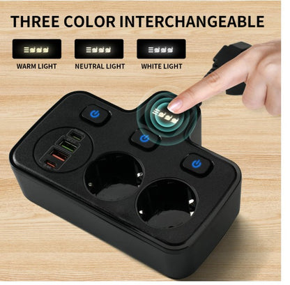 BKL-503 EU Schnelllade-Steckdosenleiste Schwarz