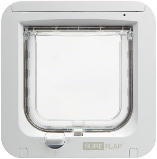 SureFlap Sure Petcare Mikrochip Katzenklappe, mit RFID-Halsbandanhänger und Mikrochip