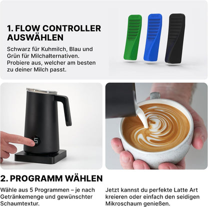 Subminimal NanoFoamer PRO Elektrischer Milchaufschäumer – Schwarz