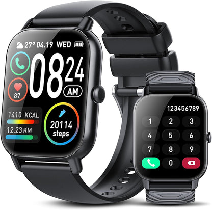 Montre intelligente Sudugo avec fonction téléphonique, écran tactile de 1,85 pouces, 112 modes sportifs, étanchéité IP68, avec moniteur de fréquence cardiaque Schrittzähler pour iOS/Android