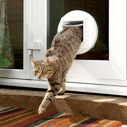 Sure Petcare SureFlap Mikrochip-Haustierklappe Connect, kompatibel mit RFID-Halsbandanhänger und Mikrochip