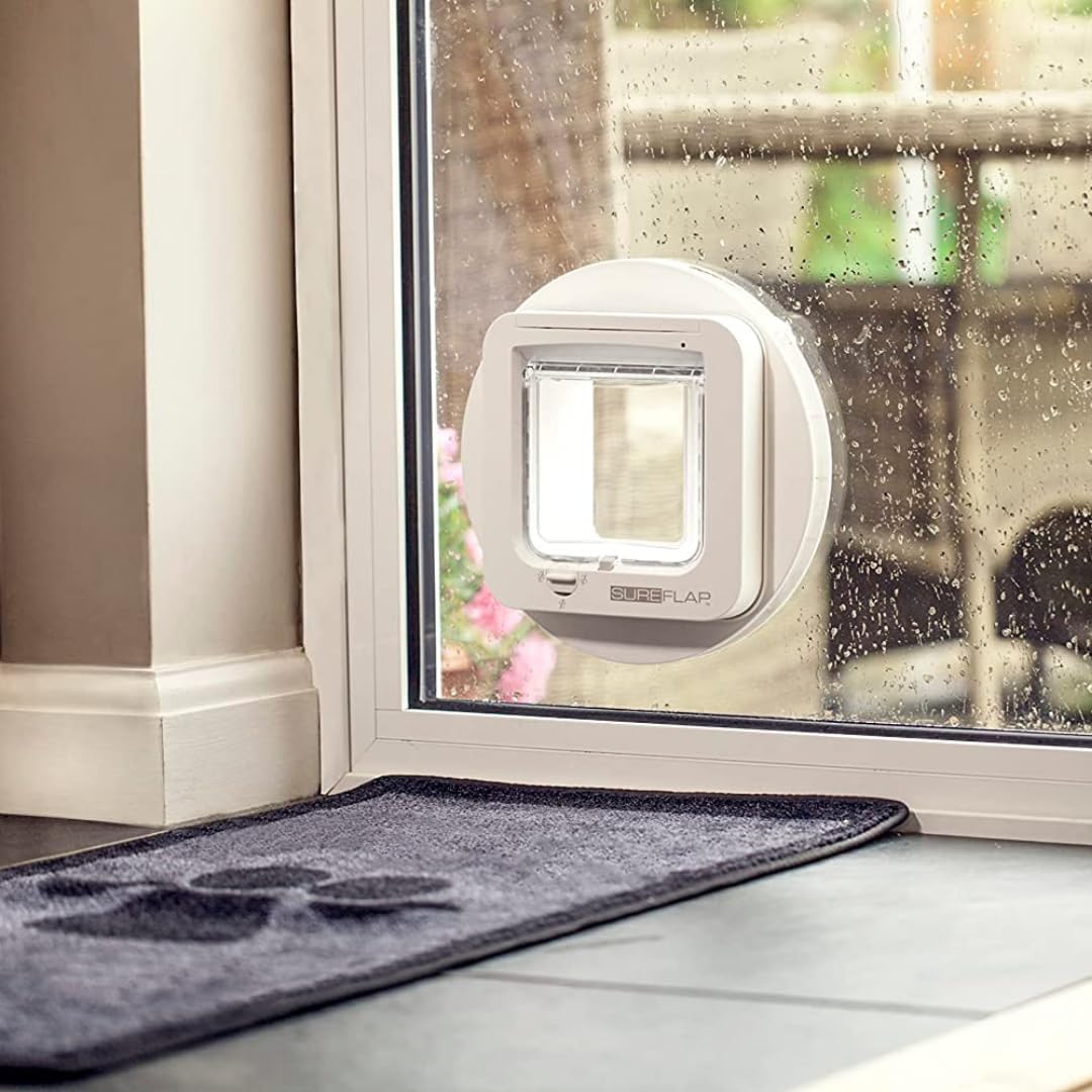 SureFlap Sure Petcare Mikrochip Katzenklappe, mit RFID-Halsbandanhänger und Mikrochip