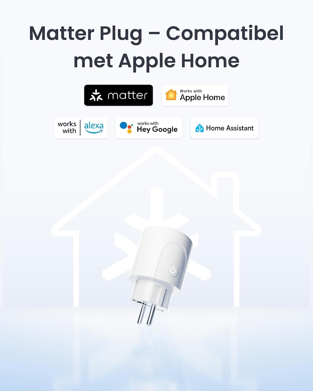 SwitchBot Plug Mini Matter-fähig mit Leistungsüberwachung 4er Pack, WLAN Steckdose