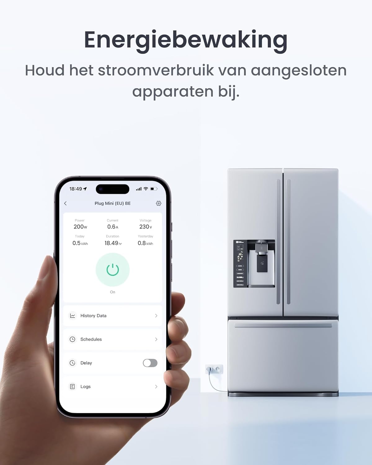 SwitchBot Plug Mini Matter-fähig mit Leistungsüberwachung 4er Pack, WLAN Steckdose