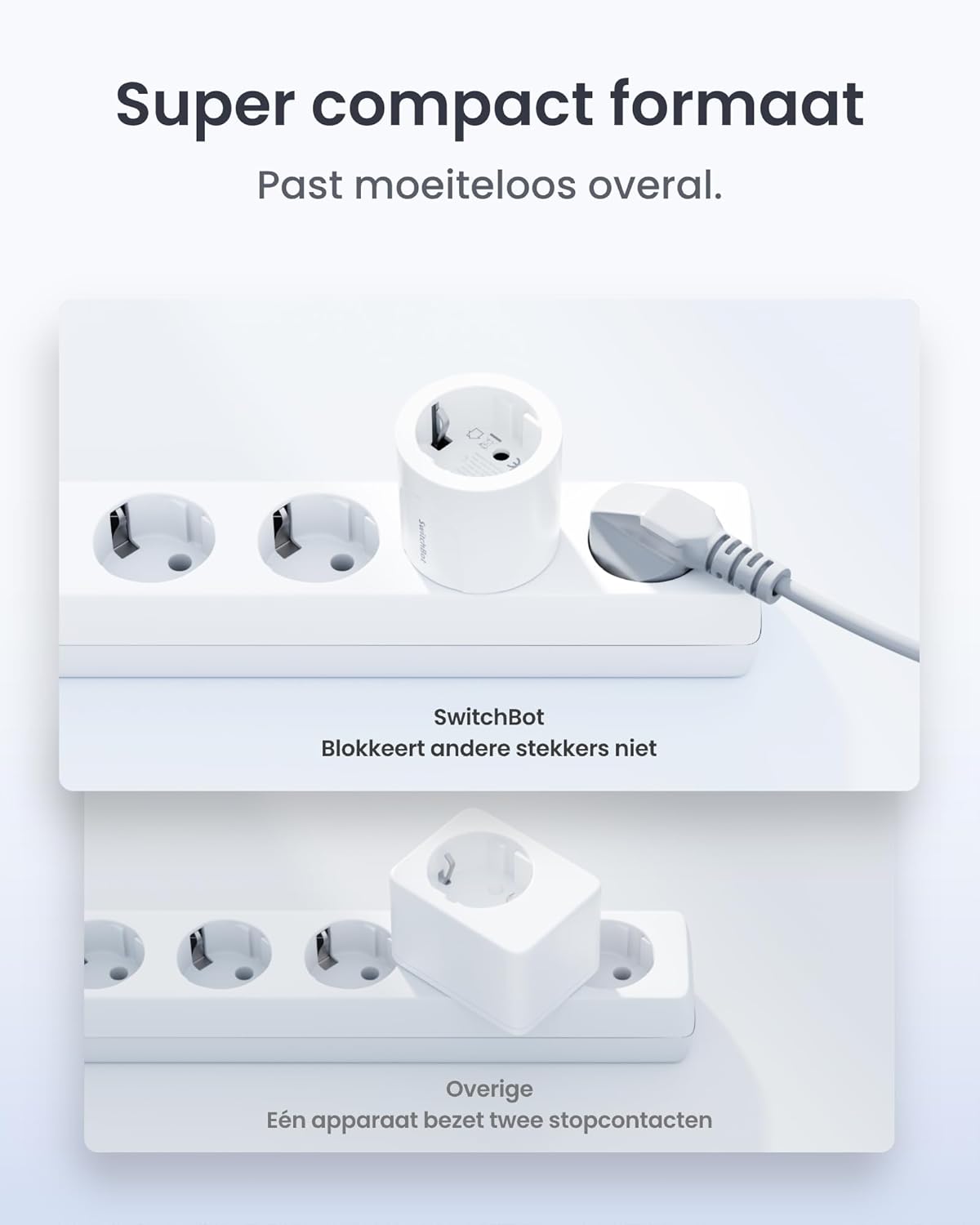 SwitchBot Plug Mini Matter-fähig mit Leistungsüberwachung 4er Pack, WLAN Steckdose