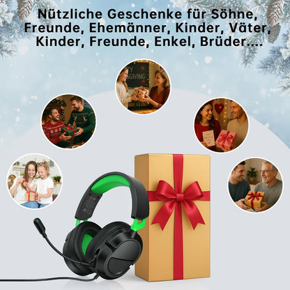Syndesmos Gaming-Headset für PS5, PS4, PC, Xbox, Nintendo Switch, Headset mit Mikrofon