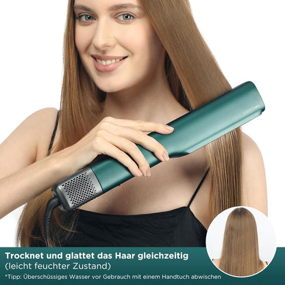 PARWIN PRO BEAUTY Air Haarglätter, Ionen Air Glätteisen 1200W, Dunkelgrün