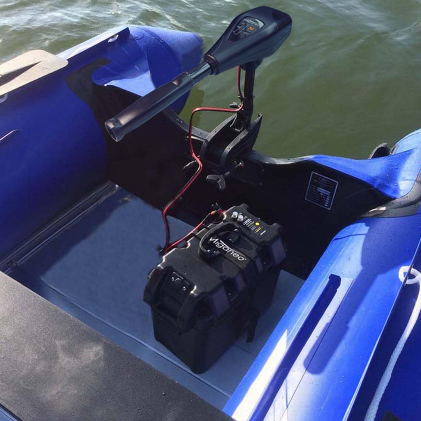 Terena Miganeo Aussenborder Elektromotor 62 lbs -2006kg Schubkraft 696 Watt - LED -12 Volt 28,2kp salzwassertauglich