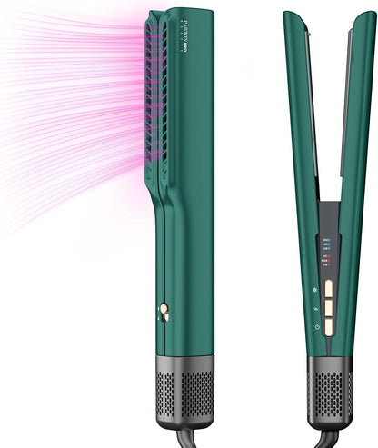 PARWIN PRO BEAUTY Air Haarglätter, Ionen Air Glätteisen 1200W, Dunkelgrün