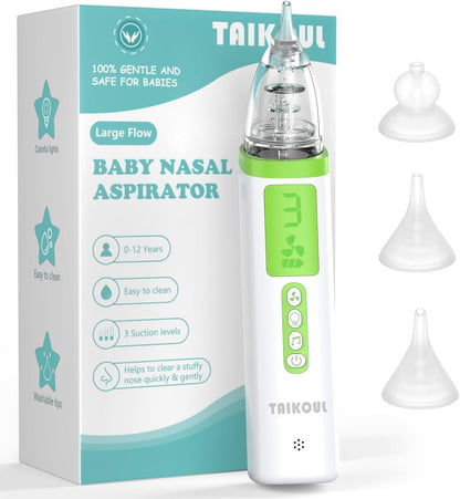 TAIKOUL Nasensauger Baby Elektrisch, USB Wiederaufladbar Musik & Licht Beruhigender Funktion