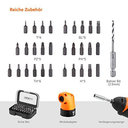 Tacklife Akkuschrauber,  SDP51DC 3,6 V 2000 mAh wiederaufladbarer Lithium-Akku