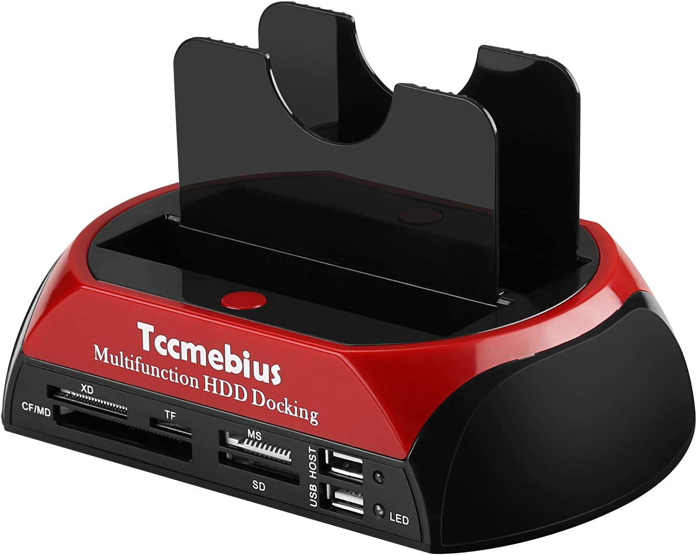 Tccmebius TCC-S862-DE USB 2.0 zu SATA IDE Dual-Bay HDD Festplatte Docking-Station