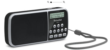 TechniSat VIOLA 3 | portables DAB+ Radio mit LED Taschenlampenfunktion | schwarz