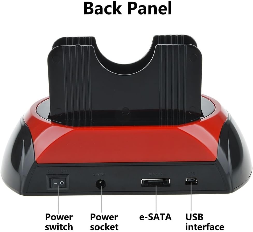 Tccmebius TCC-S862-DE USB 2.0 zu SATA IDE Dual-Bay HDD Festplatte Docking-Station