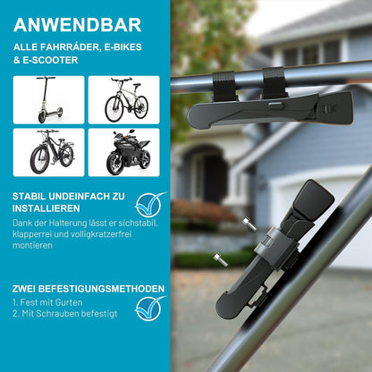 TECHCYC Faltschloss Fahrrad 120cm Sicherer Diebstahlschutz ,Gehärteter Stahl,3 Schlüsseln
